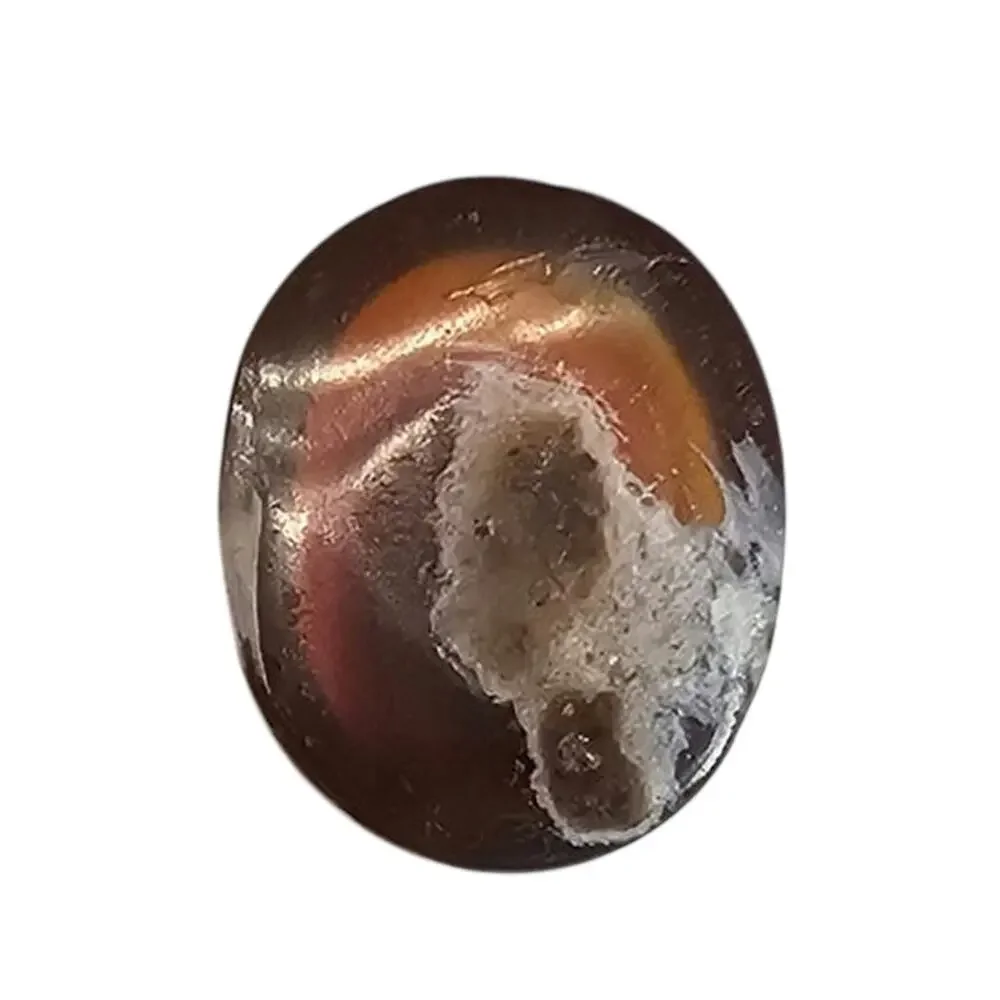 Natural Fire Agate Oval Cabochon 7.25 CT Iridescent Loose Gemstone